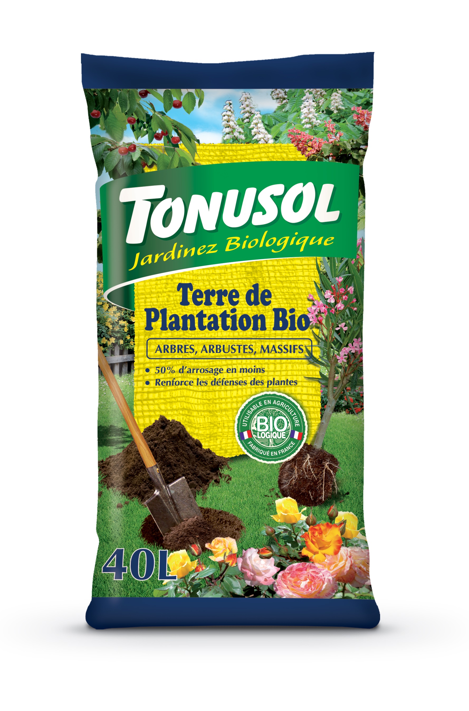 Terre de plantation bio tonusol 40 l