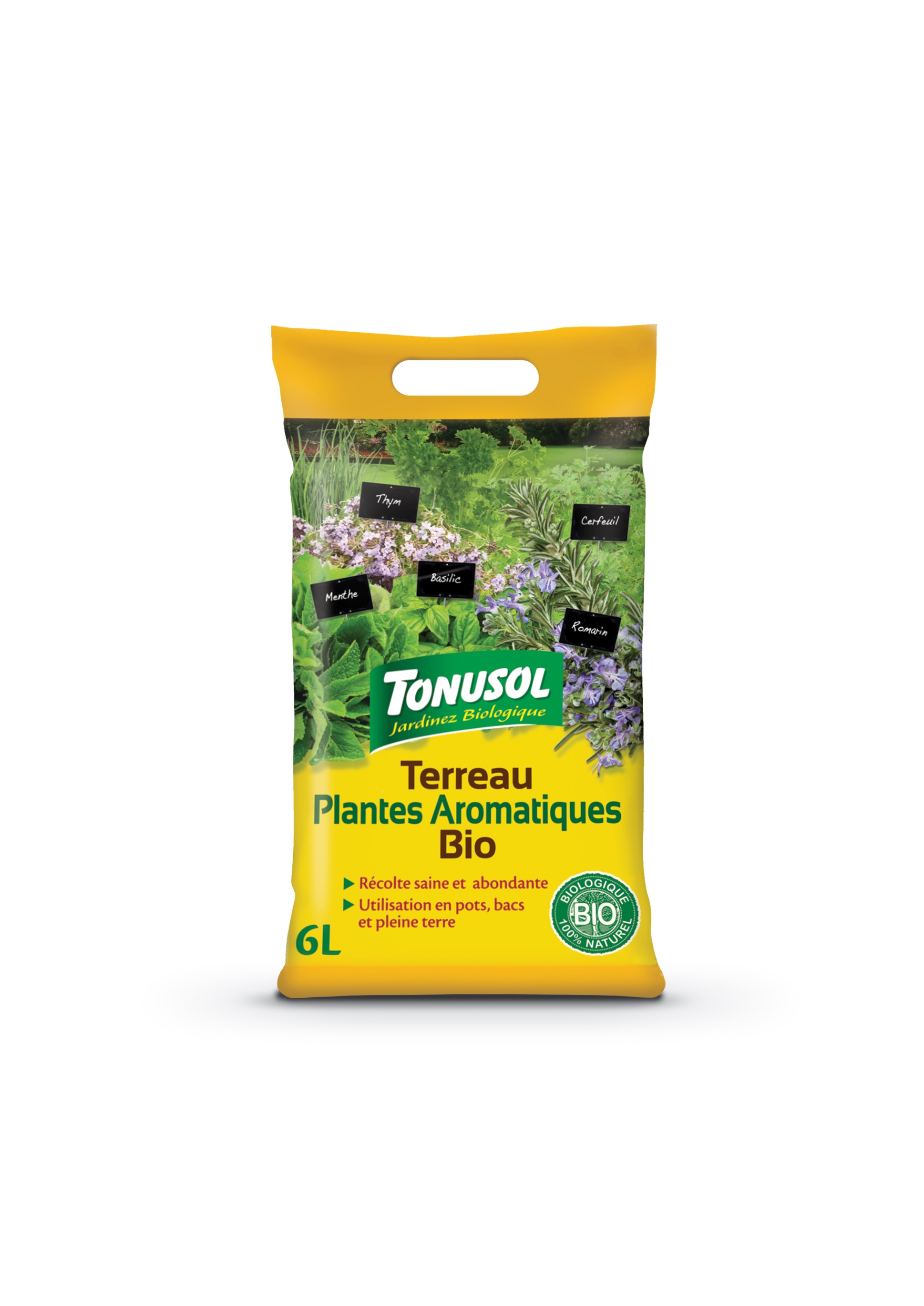 Terreau plante aromatique bio tonusol 6 l