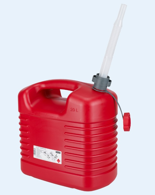 Jerrycan carburant 20 l, en pe, avec fla