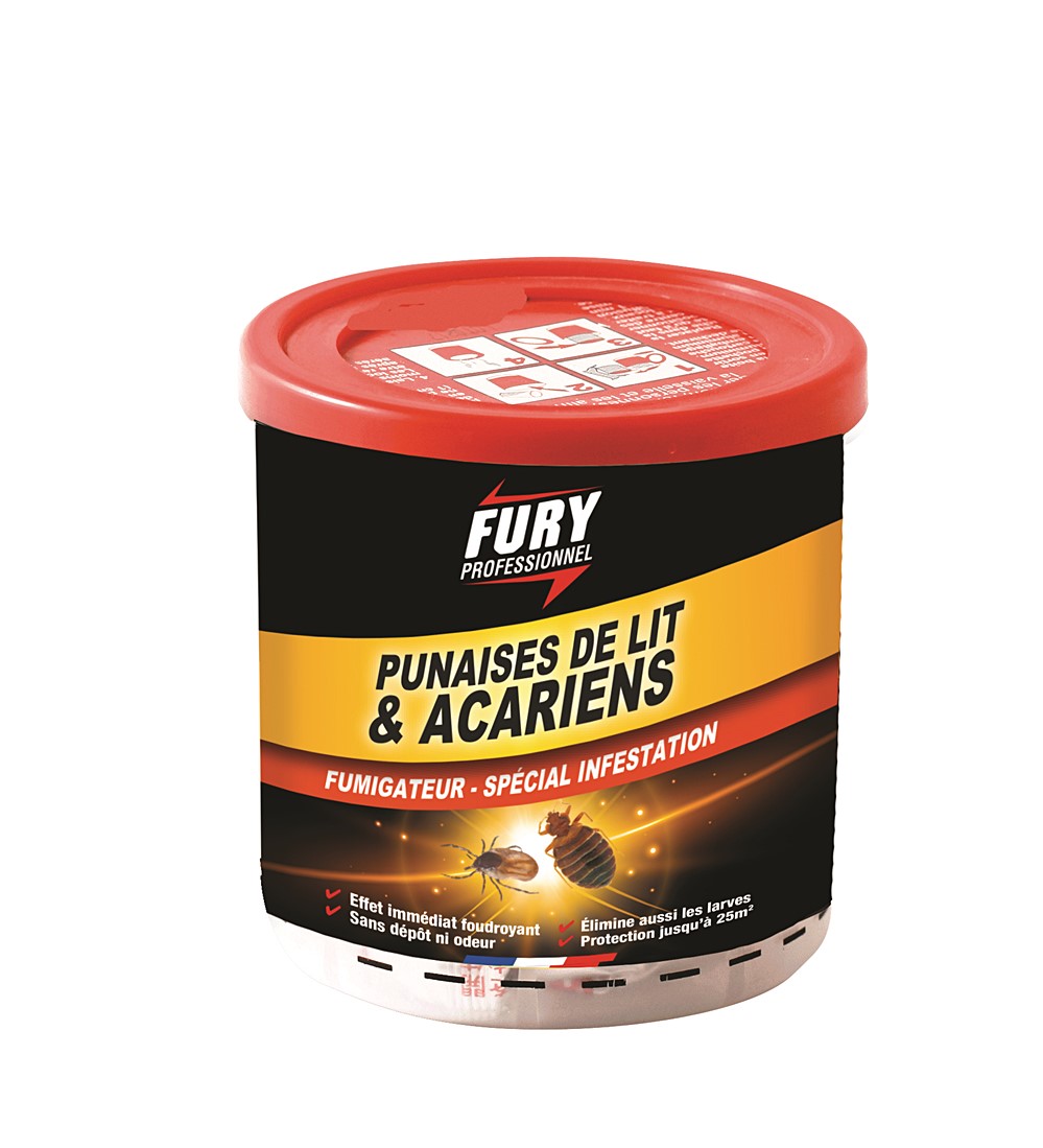 Fury fumigateur spécial punaises de lit et acariens 25m2 x 1