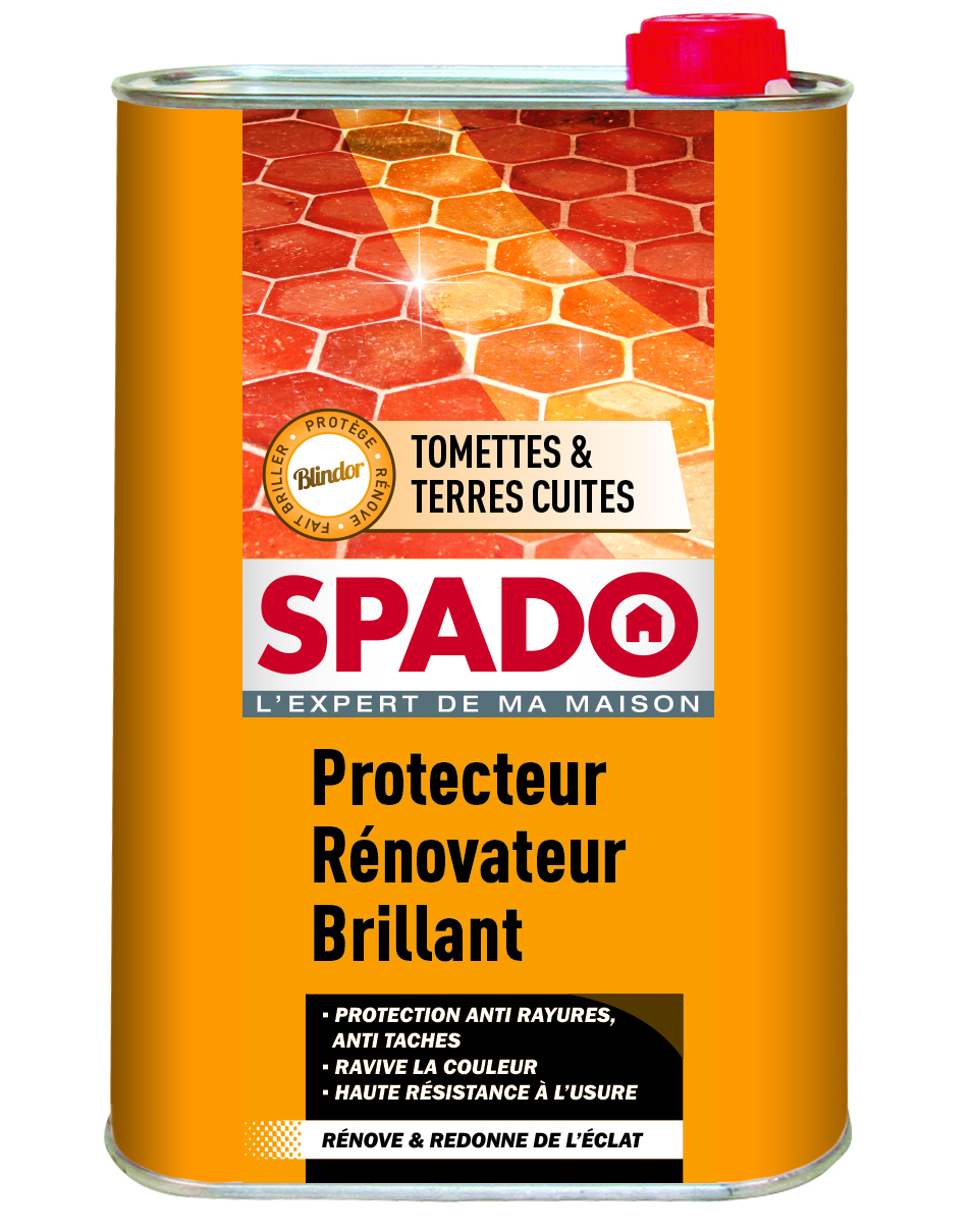 Protection rénovatrice d'éclat Blindor pour tomettes et terres cuites1 L - SPADO