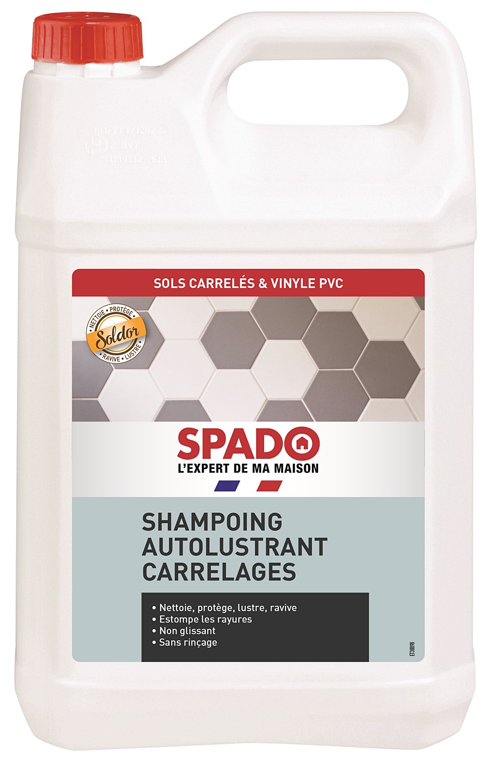 Spado shampoing autolustrant carrelages soldor 5 l