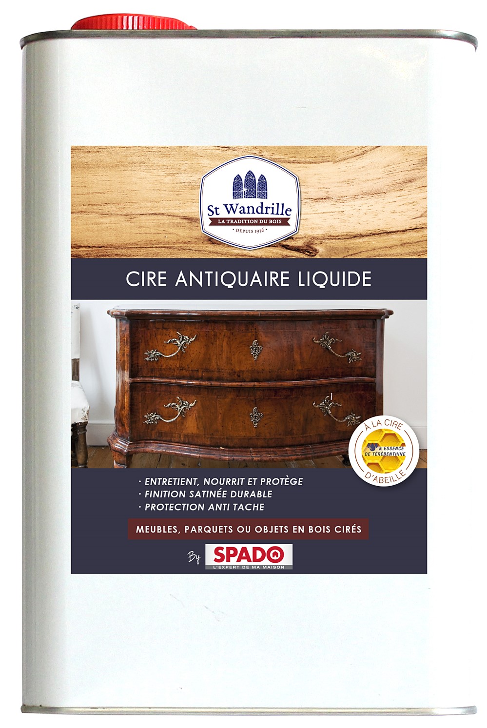 St wandrille cire antiquaire liquide 5 l