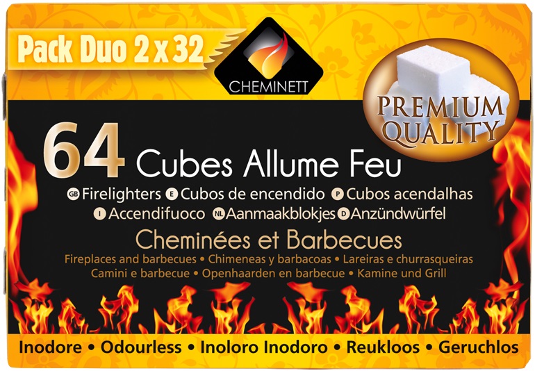 Allume feu 64cubes premium