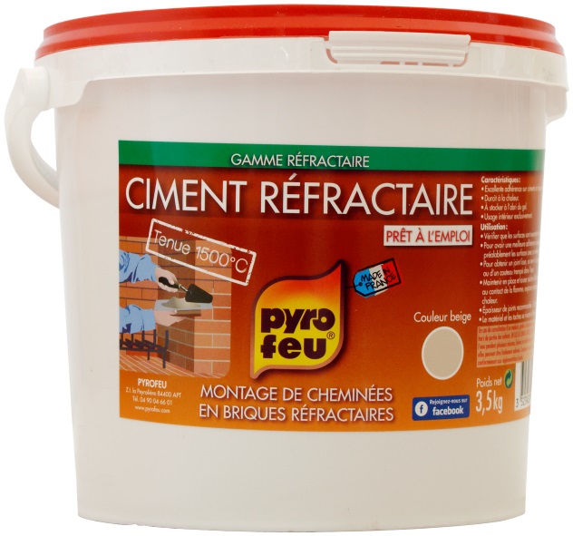 Ciment réfractaire beige 3,5kg