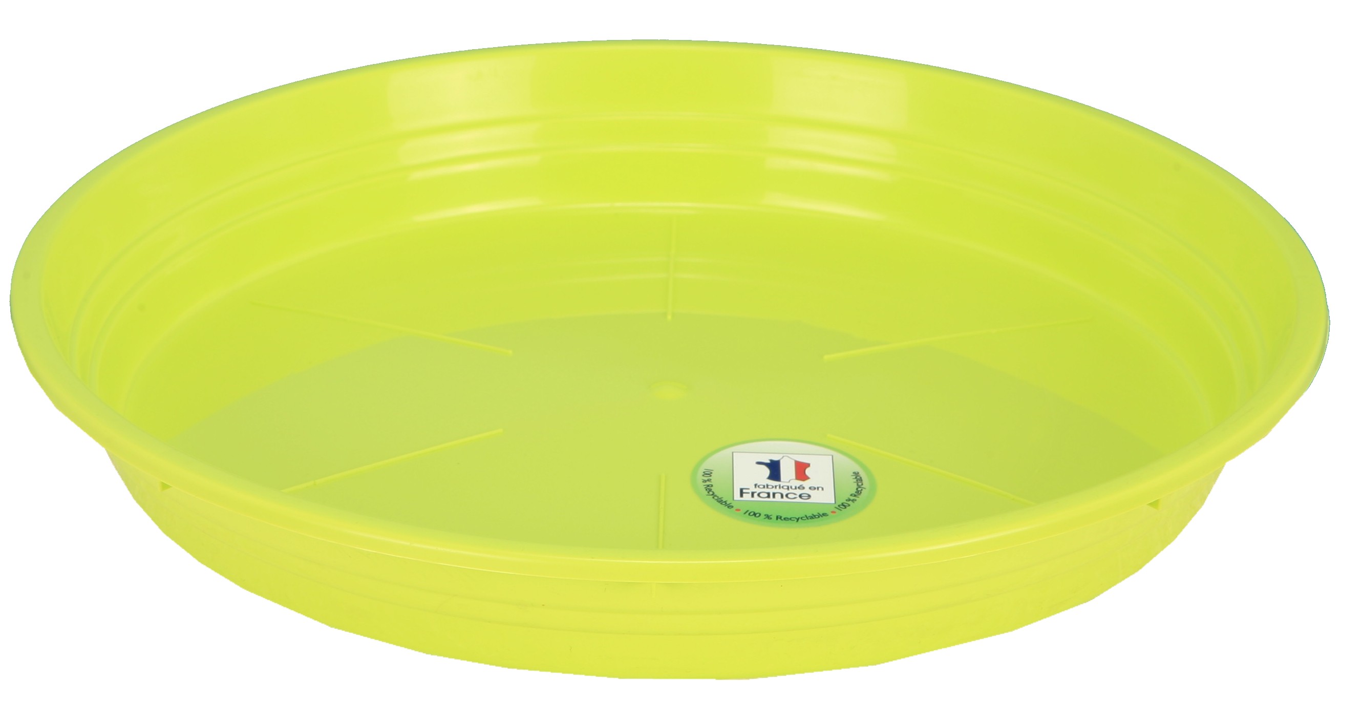 Soucoupe d48 vert anis pour pot soleilla rond 70