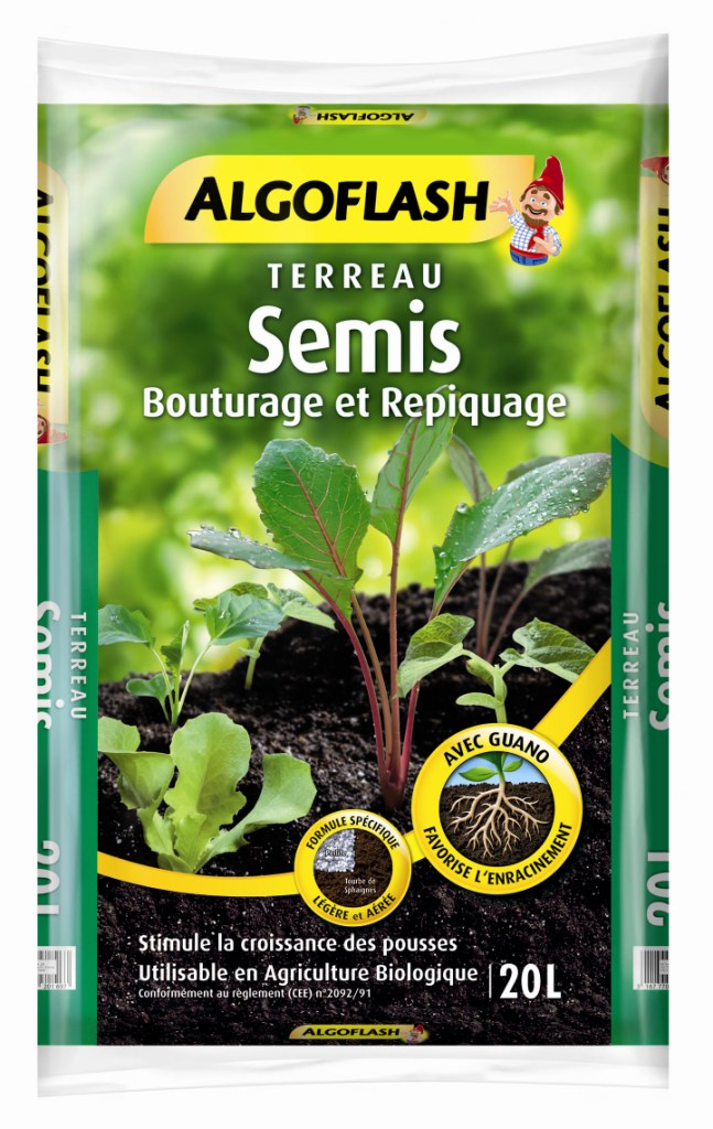 Terreau de semis, bouturage, repiquage 20 L - COMPO ALGOFLASH