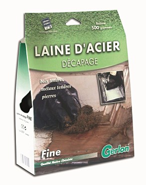 laine d'acier décapage fine 500gr - GERLON