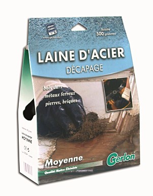 laine d'acier décapage moyenne 500gr - GERLON