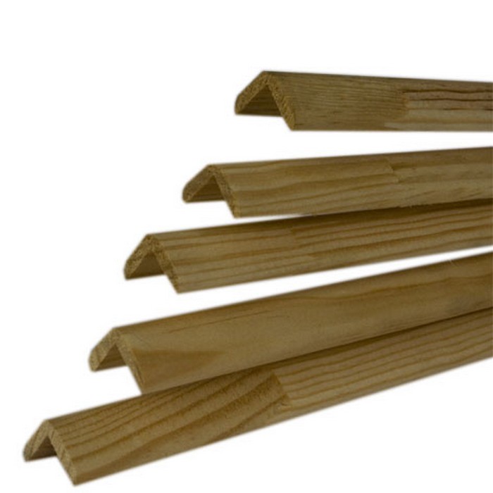 Lot de 5 baguettes d'angle pin 23 x 23 