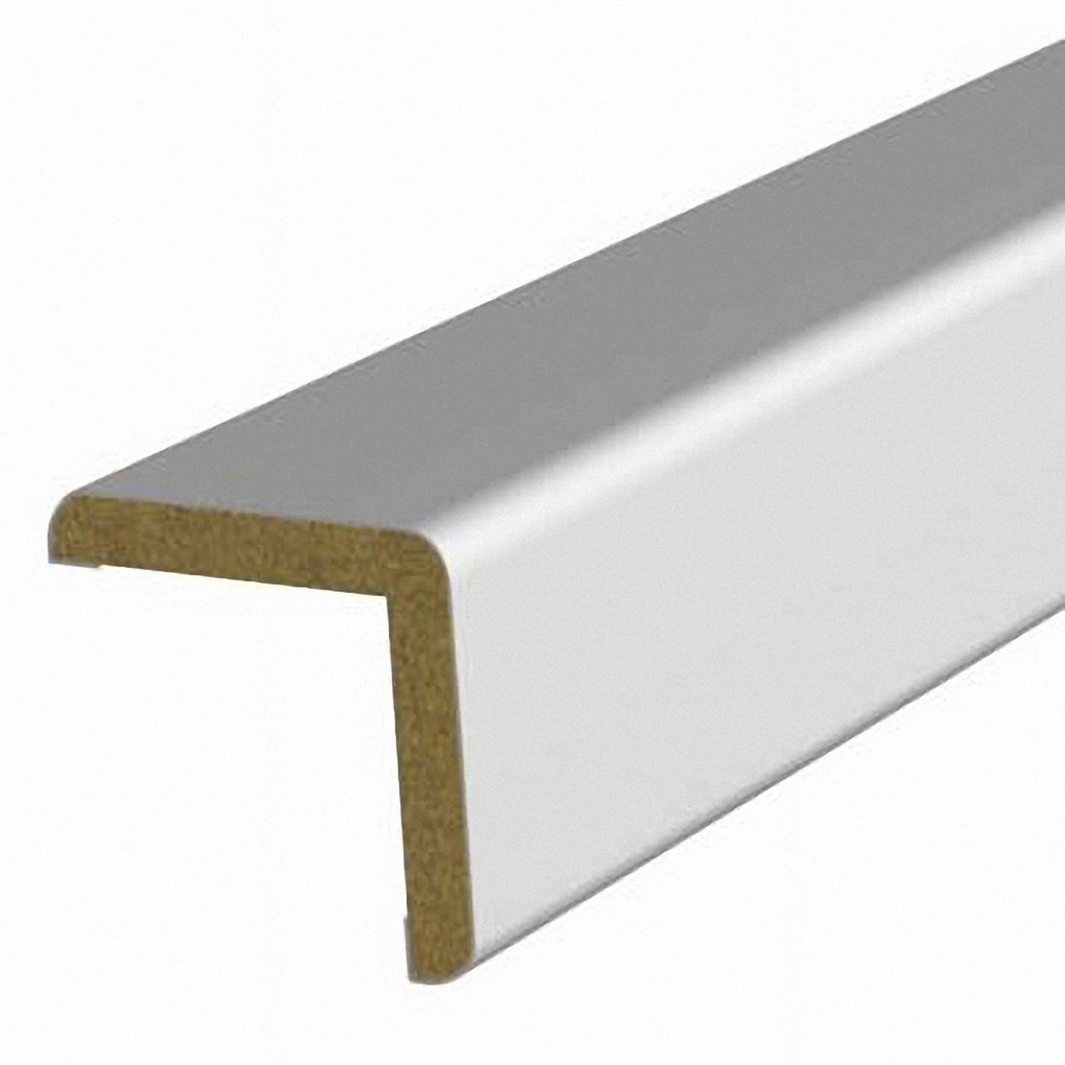 baguette angle mdf revêtu papier blanc - SUP BOIS