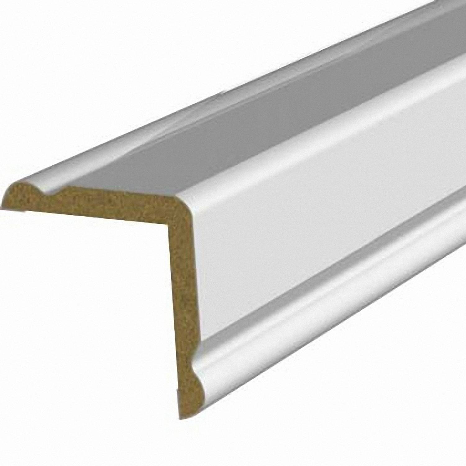 baguette d'angle mdf revêtue papier blanc  style - SUP BOIS - le Club