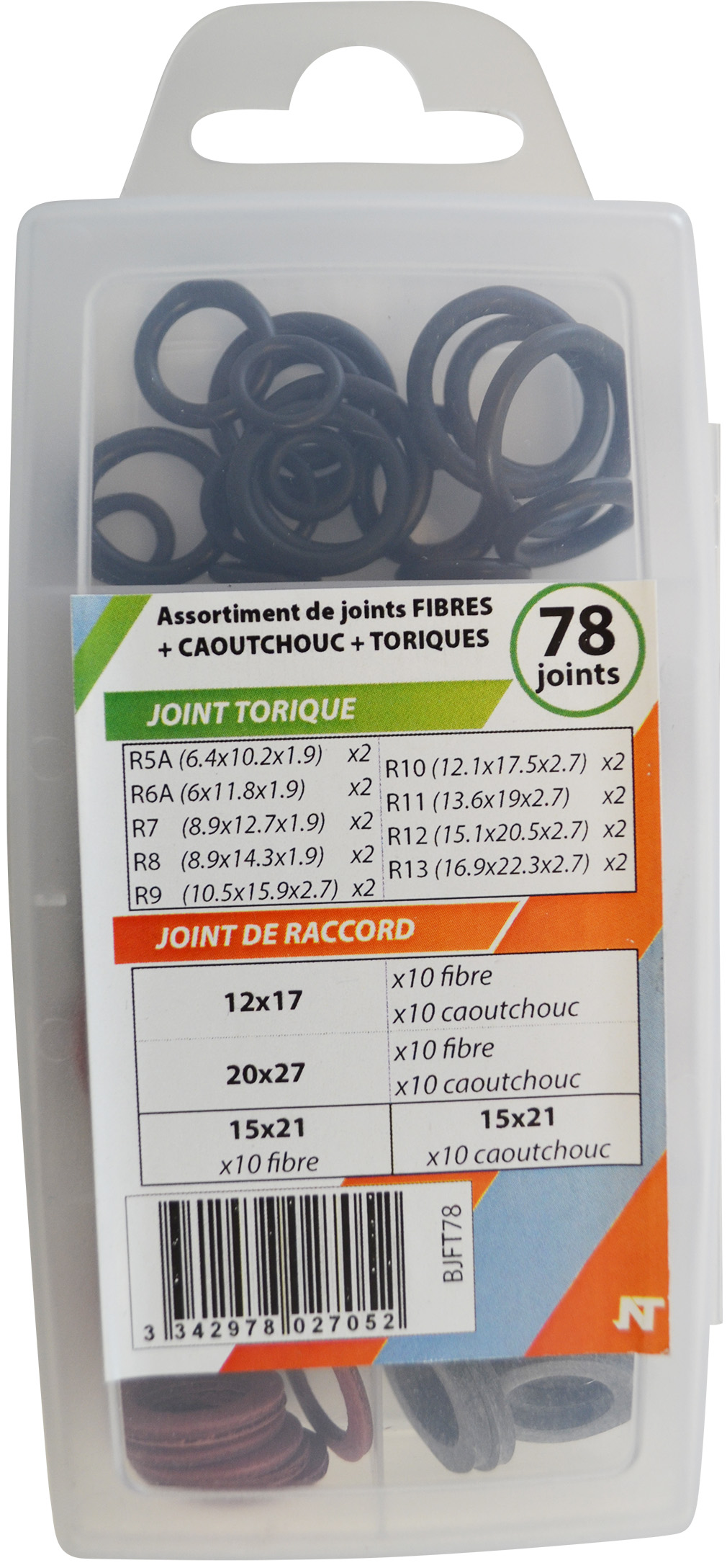 Coffret joints caout/fibre/toriq - NOYON & THIEBAULT