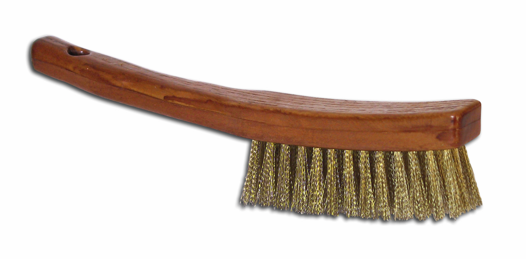 brosse allongée à manche acier laitonné - GERLON