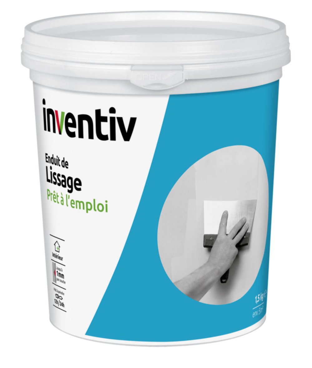 Enduit de lissage pâte 1.5kg - INVENTIV