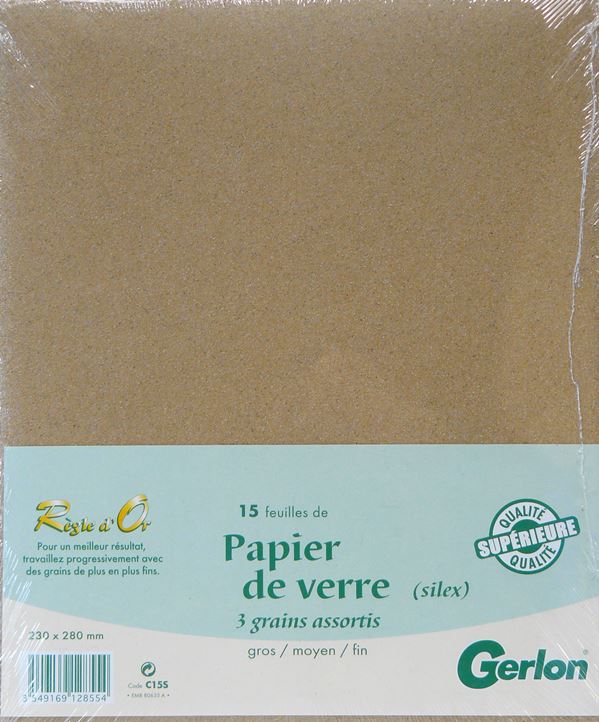 feuilles panachées silex 230x280mm x15