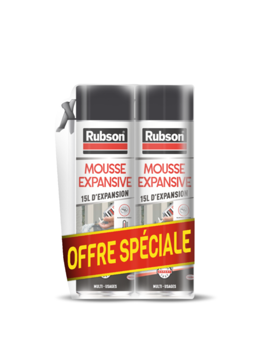 Mousse expansive RUBSON WHITETEQ thermique et phonique 500 ml