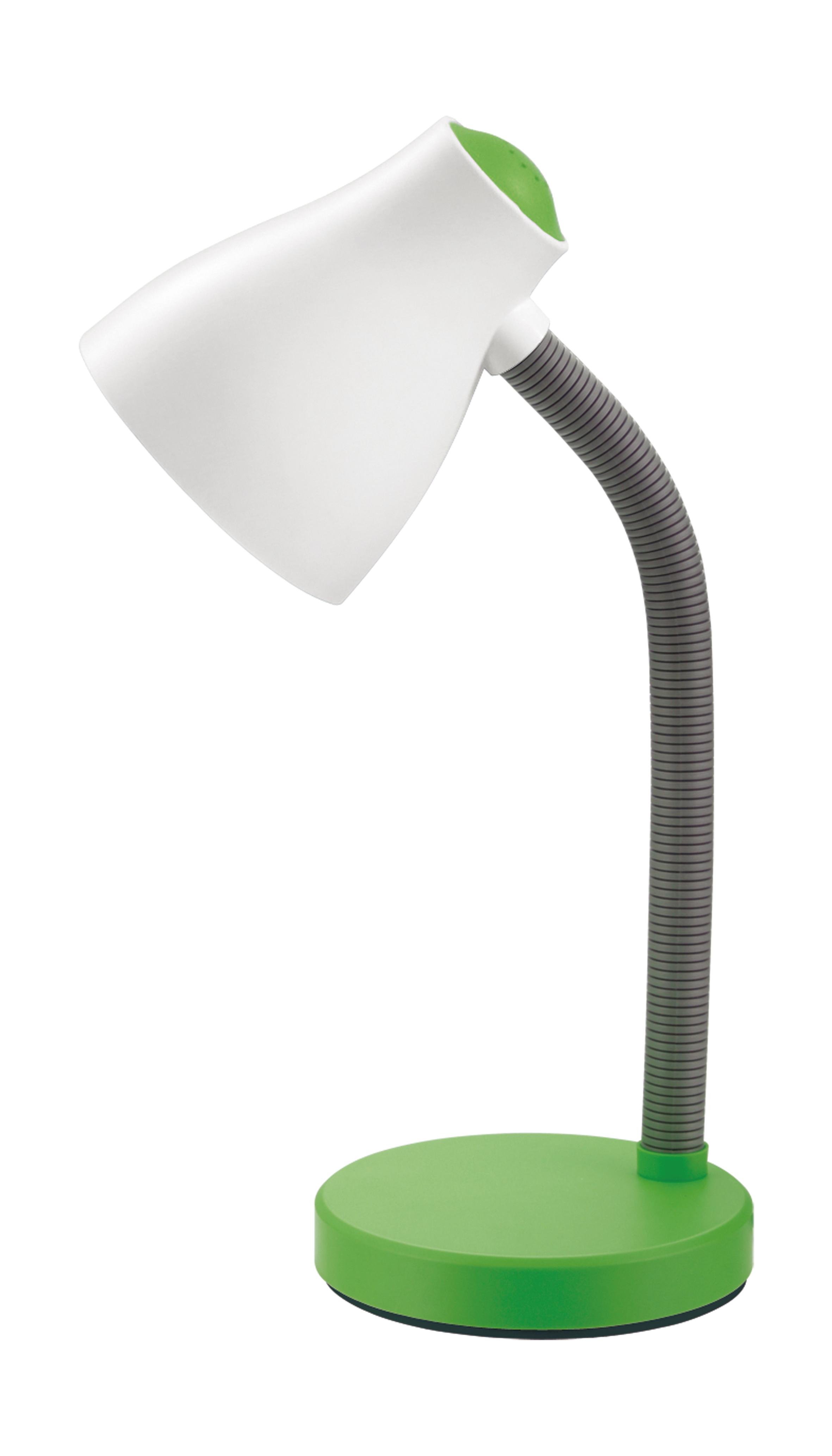 Lampe de bureau - 25W - bicolore blanc vert - INVENTIV