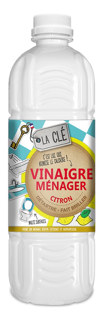 Vinaigre Ménager Citron 1L - LA CLE