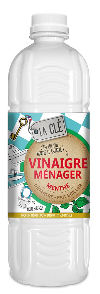 Vinaigre Ménager Menthe 1L - LA CLE