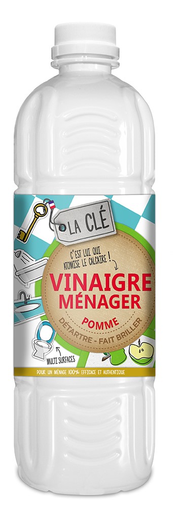 Vinaigre Ménager Pomme 1L - LA CLE