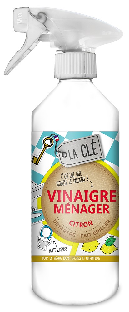 Vinaigre Ménager Citron 500ml - LA CLE