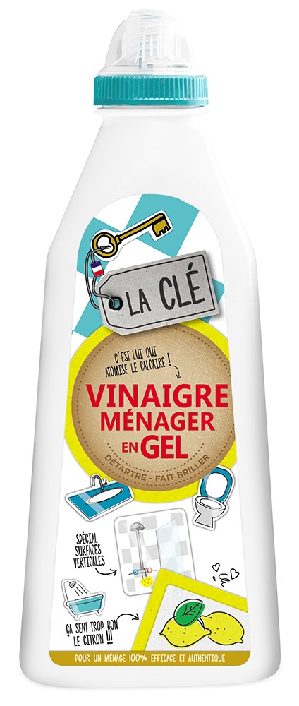 Vinaigre Ménager Citron Gel 1L - LA CLE