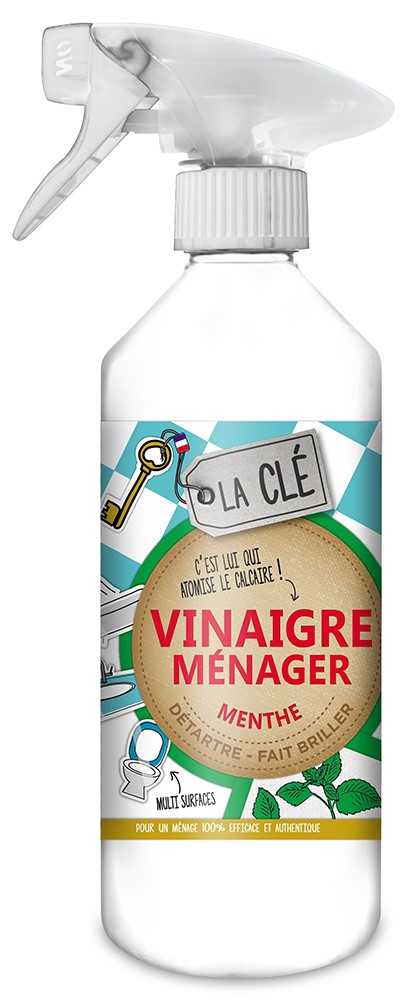 Vinaigre Ménager Menthe 500ml - LA CLE