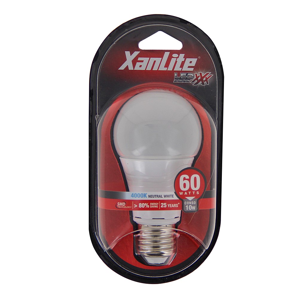 Ampoule led SMD blanc E27 806lm 9W blanc neutre - XANLITE