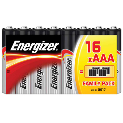 family pack 16 aaa - lr03 - pile alcaline 1,5v - ENERGIZER