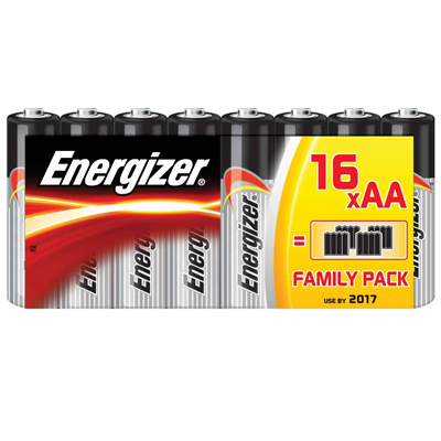 pile alcaline 1,5v family pack 16 aa - lr6 - ENERGIZER