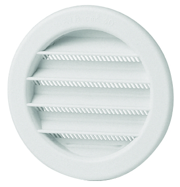 Grille ronde pvc blanc Ø 80 - HBH