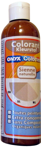 Colorant universel pour peinture Sienne naturelle 250ml - ONYX COLORTECH