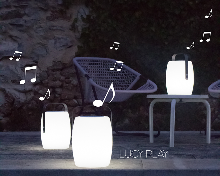 LUCY PLAY baladeuse musicale multicolore sans fil bluetooth