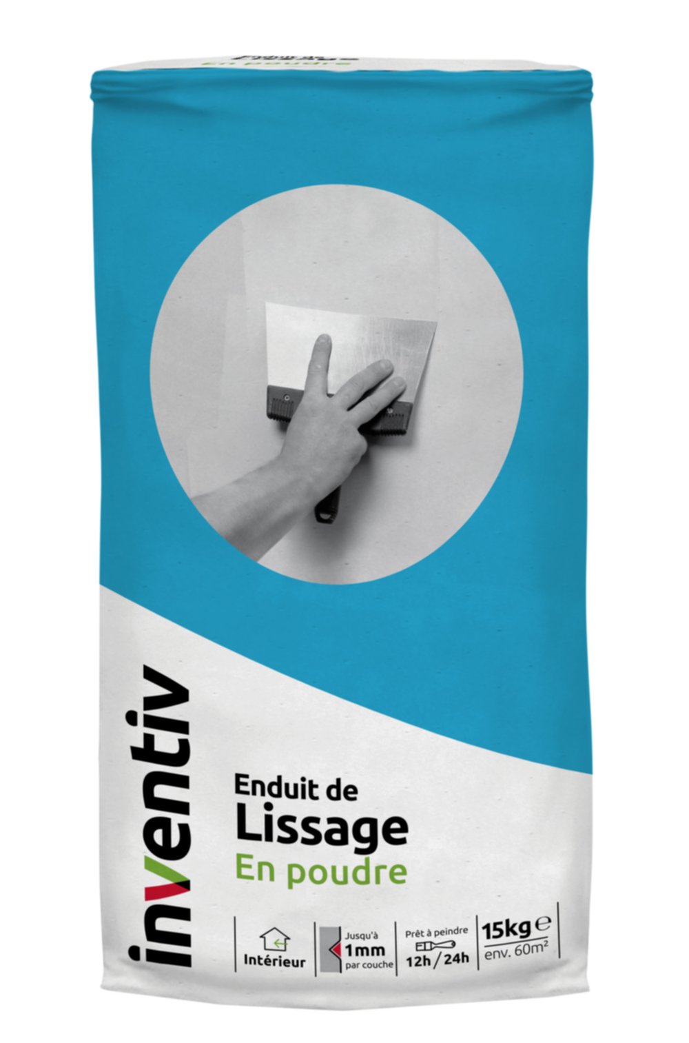 Enduit de lissage poudre 15kg - INVENTIV