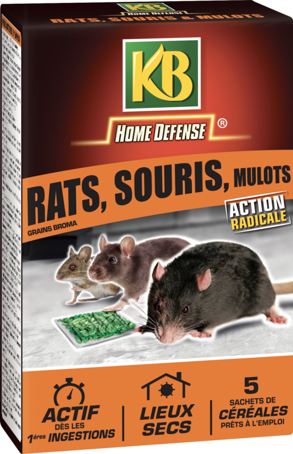 rats et souris & mulots céréales125g