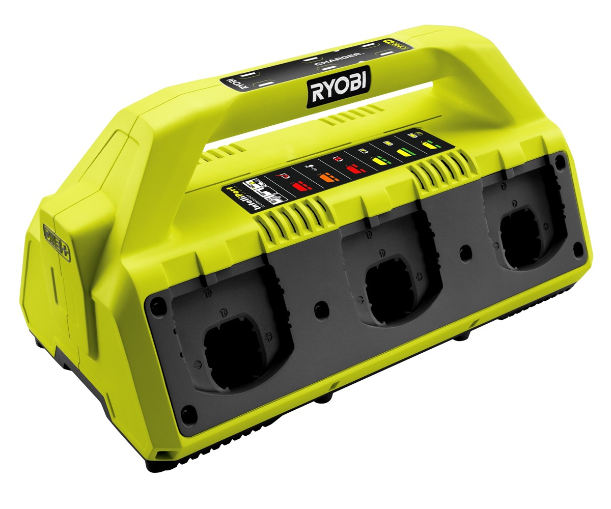 Chargeur de batterie rapide 6 ports de RYOBI RC18627 ONE+ Li-ion 18V