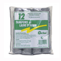 Sachet de 12 Tampons de laine d'acier -  GERLON