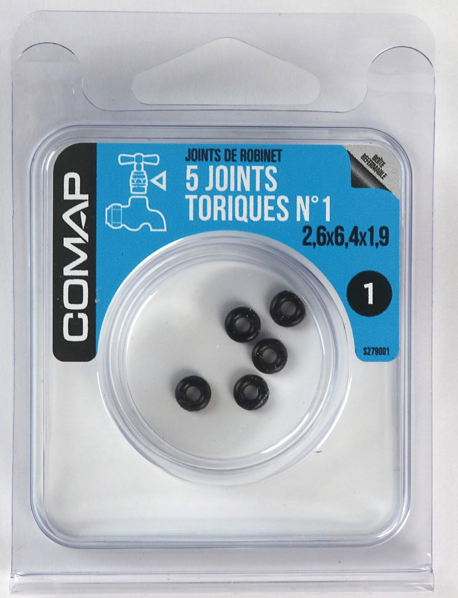 5 joints toriques n°1 