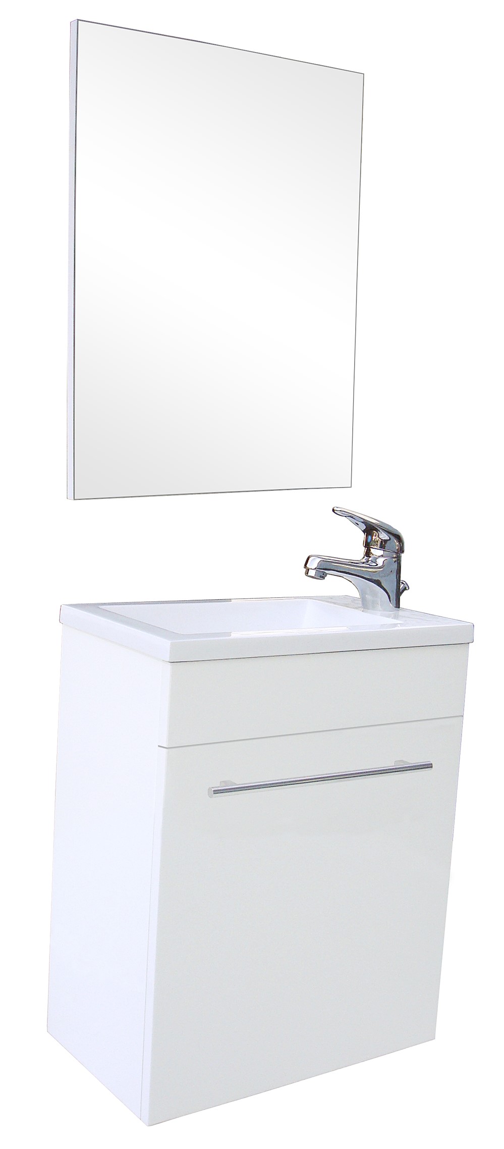 Miroir salle de bain Nino blanc L42xH55 - ONDEE