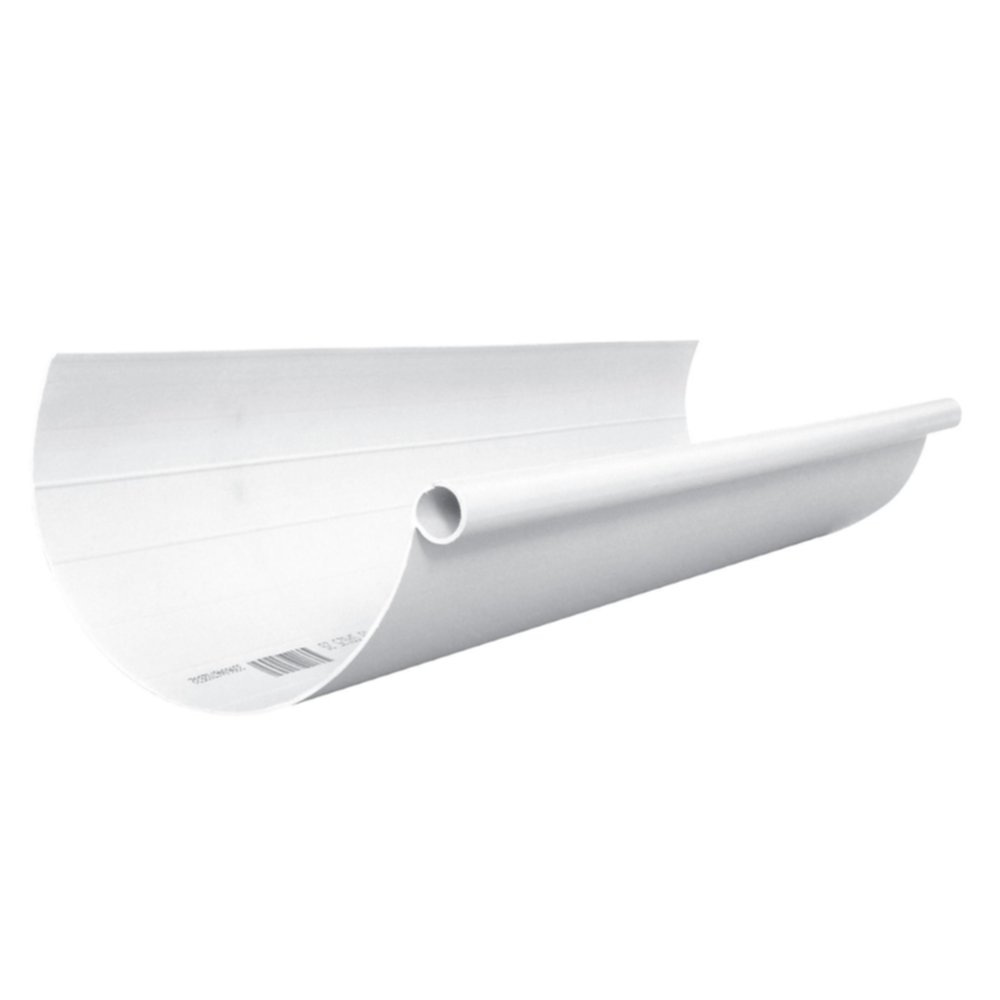 Gouttière PVC 25cm L.4m Blanc - FITT