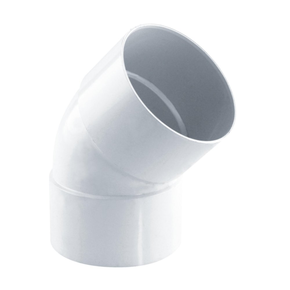 coude gouttière 45° ff pvc 80 blanc - FITT