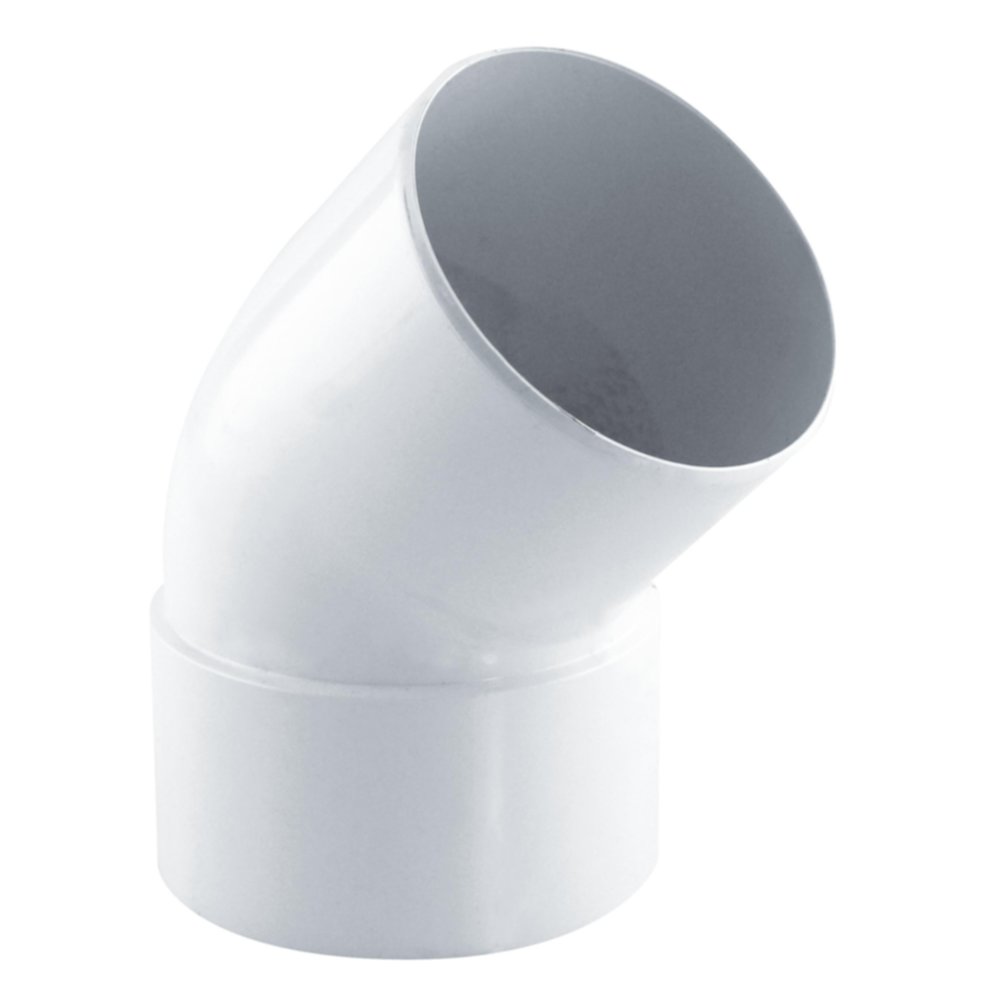 coude gouttiére 45° mf pvc 80 blanc - FITT