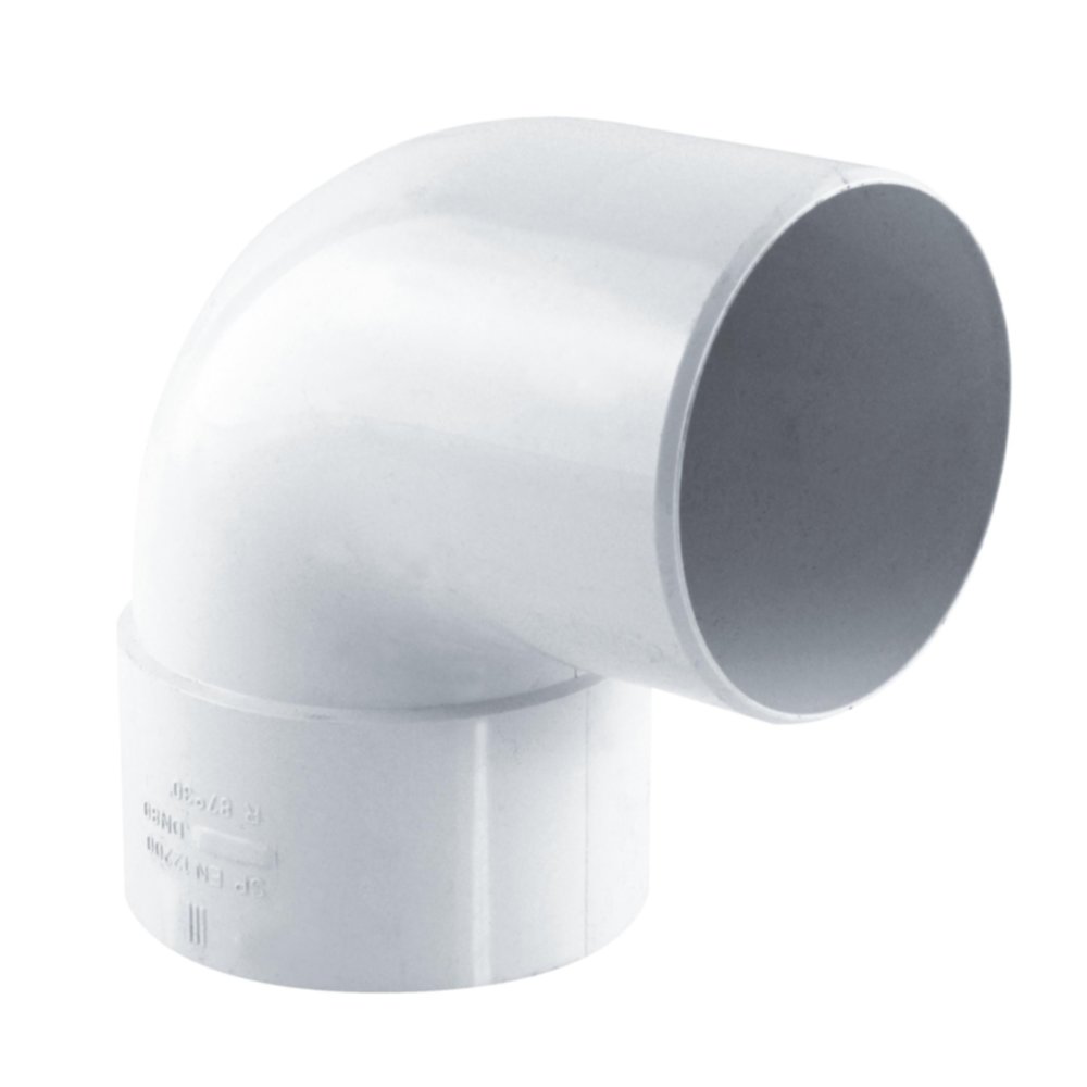 coude gouttière 87° mf pvc 80 blanc - FITT