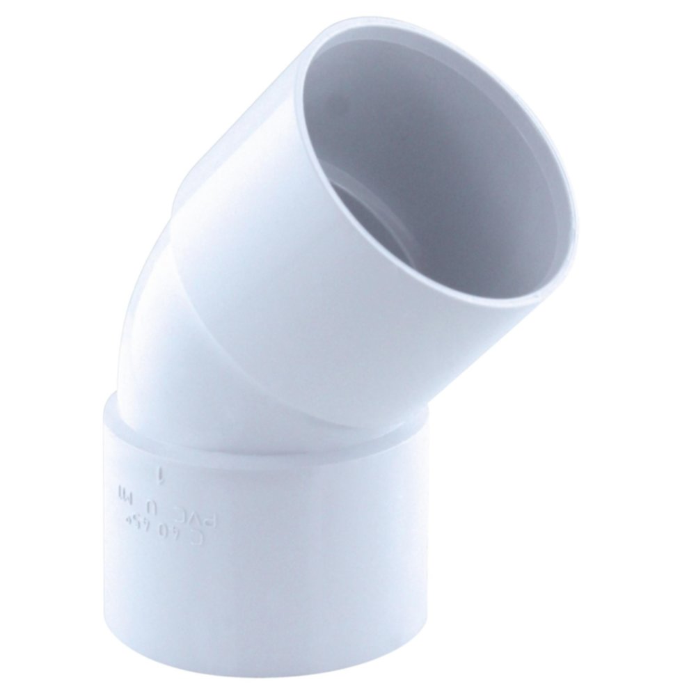 coude pvc 45° ff ø 40 blanc - FITT