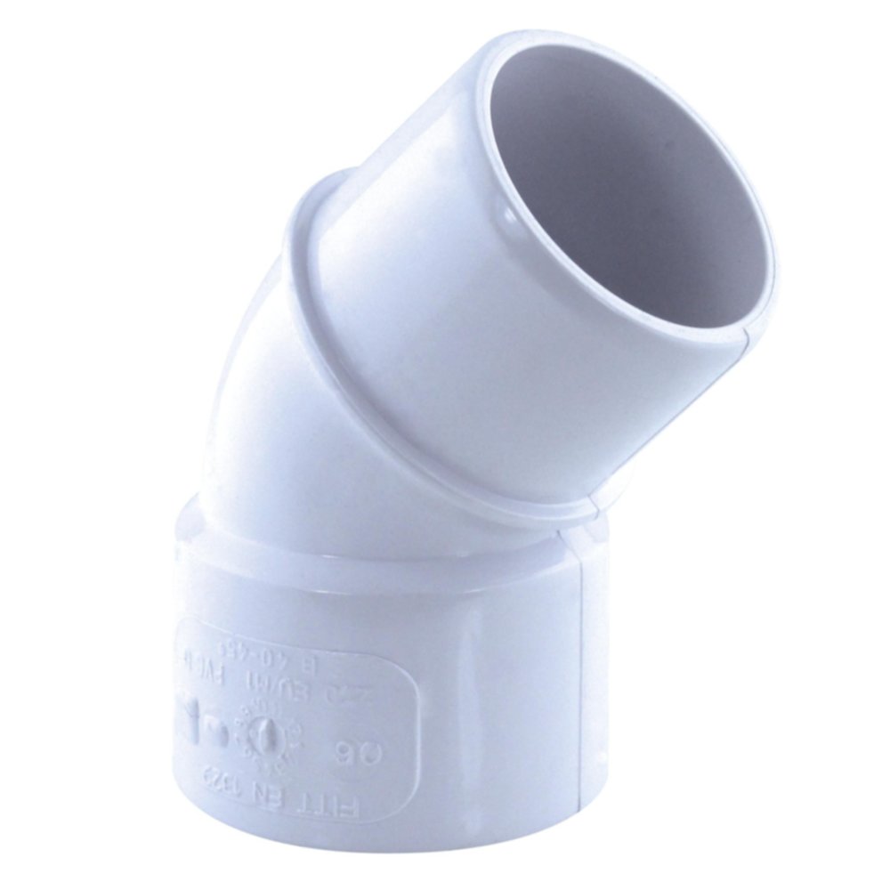 coude pvc 45° mf ø 40 blanc - FITT