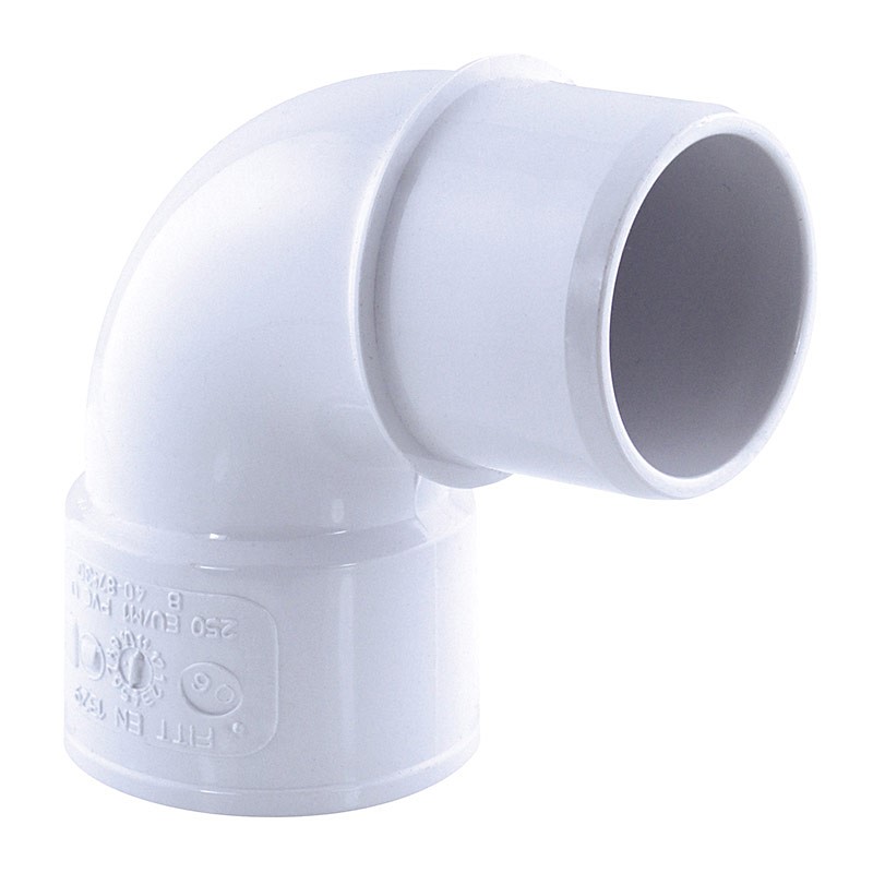 coude pvc 87° mf ø 40 blanc - FITT