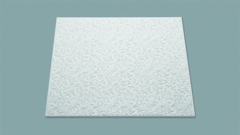 Dalles de plafond T107 polystyrène 50x50x1cm 2m² - DECOFLAIR